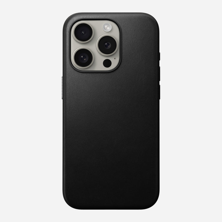 Modern Leather Case - iPhone 15 Pro | Black | Nomad Leather