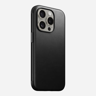 Modern Leather Case - iPhone 15 Pro | Black | Nomad Leather