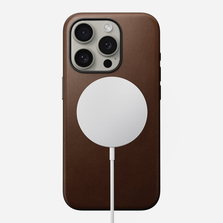 Modern Leather Case - iPhone 15 Pro | Brown | Nomad Leather