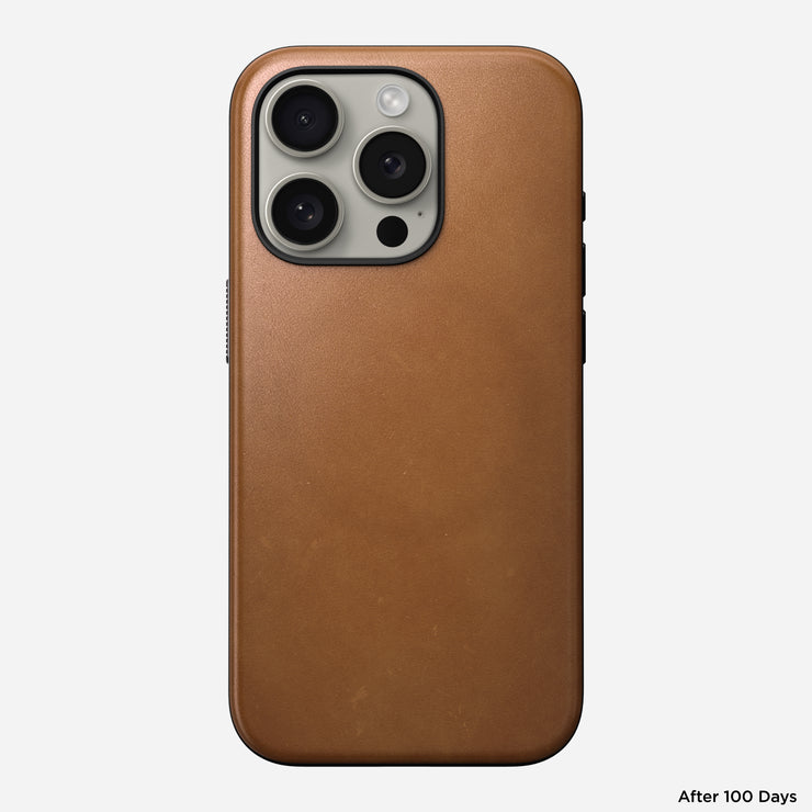 Modern Leather Case - iPhone 15 Pro | English Tan-C | Nomad Leather