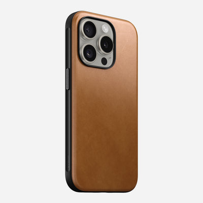 Modern Leather Case - iPhone 15 Pro | English Tan-C | Nomad Leather