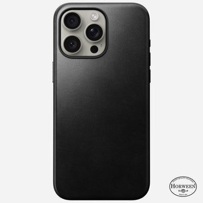 Open Box /// Modern Leather Case - iPhone 15 Pro Max | Black | Horween