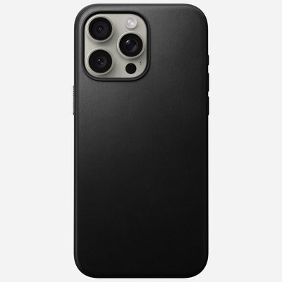 Open Box /// Modern Leather Case - iPhone 15 Pro Max | Black | Nomad Leather