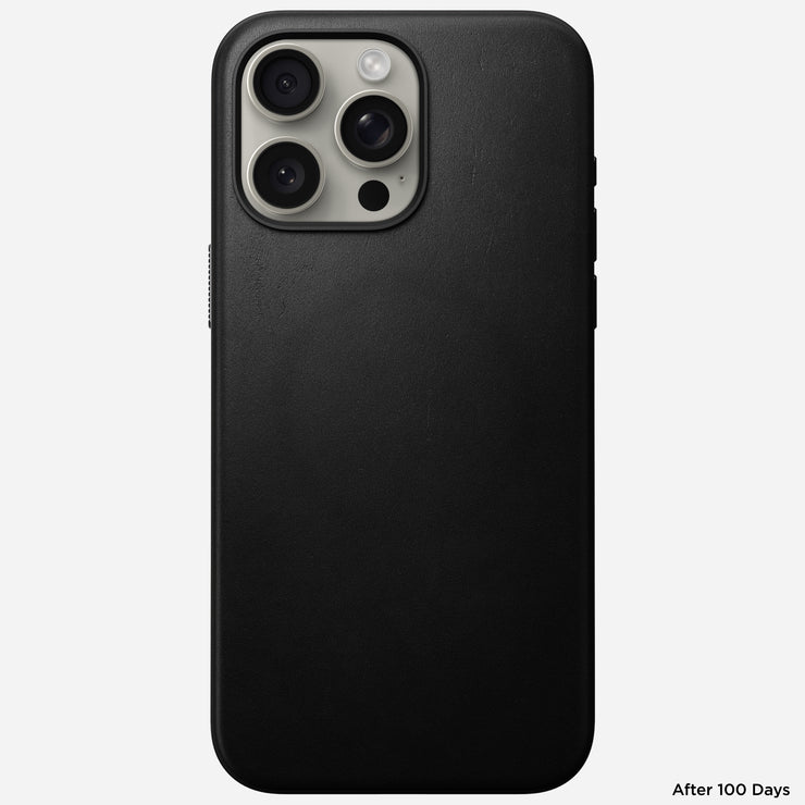 Modern Leather Case - iPhone 15 Pro Max | Black | Nomad Leather