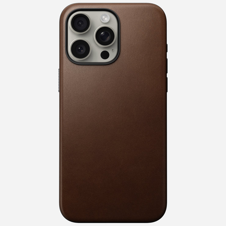 Modern Leather Case - iPhone 15 Pro Max | Brown | Nomad Leather