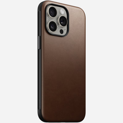 Modern Leather Case - iPhone 15 Pro Max | Brown | Nomad Leather