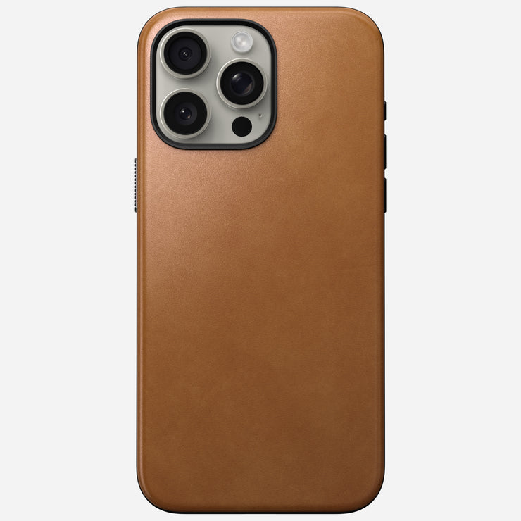 Modern Leather Case - iPhone 15 Pro Max | English Tan-C | Nomad Leather
