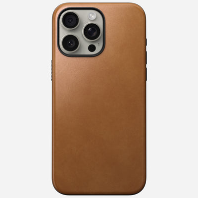 Open Box /// Modern Leather Case - iPhone 15 Pro Max | English Tan-C | Nomad Leather
