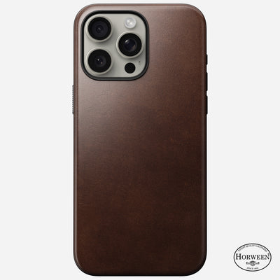 Open Box /// Modern Leather Case - iPhone 15 Pro Max | Rustic Brown | Horween