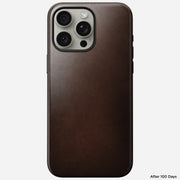 Modern Leather Case - iPhone 15 Pro Max | Rustic Brown | Horween