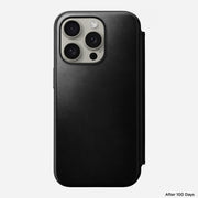 Modern Leather Folio - iPhone 15 Pro | Black | Horween