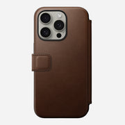 Modern Leather Folio - iPhone 15 Pro | Brown | Nomad Leather