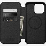 Modern Leather Folio - iPhone 15 Pro Max | Black | Horween