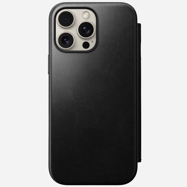 Open Box /// Modern Leather Folio - iPhone 16 Pro Max | Black | Horween