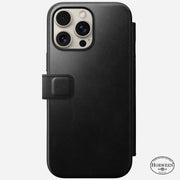 Modern Leather Folio - iPhone 16 Pro Max | Black | Horween