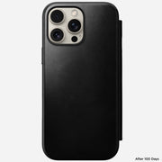 Modern Leather Folio - iPhone 16 Pro Max | Black | Horween