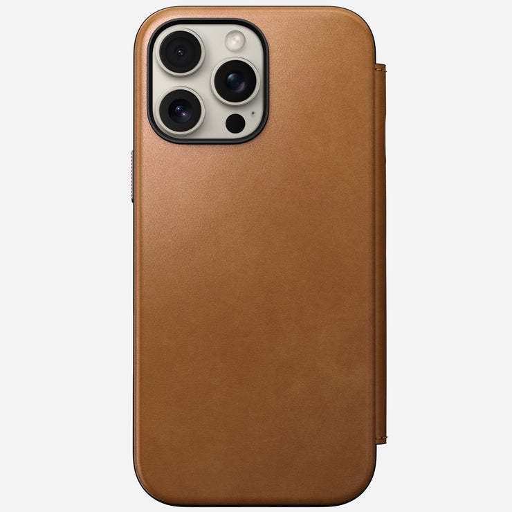 Modern Leather Folio - iPhone 16 Pro Max | English Tan-C | Nomad Leather