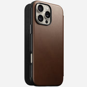 Modern Leather Folio - iPhone 16 Pro Max | Brown | Nomad Leather