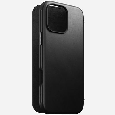 Modern Leather Folio - iPhone 16 Pro Max | Black | Nomad Leather