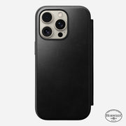 Modern Leather Folio - iPhone 16 Pro | Black | Horween