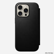 Modern Leather Folio - iPhone 16 Pro | Black | Nomad Leather