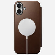 Modern Leather Folio - iPhone 16 Plus | Brown | Nomad Leather