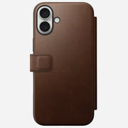 Modern Leather Folio - iPhone 16 Plus | Brown | Nomad Leather