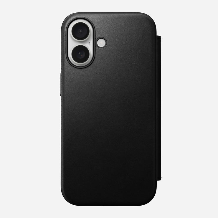 Modern Leather Folio - iPhone 16 | Black | Nomad Leather