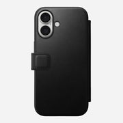 Modern Leather Folio - iPhone 16 | Black | Nomad Leather