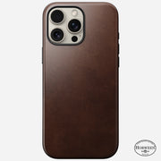 Modern Leather Case - iPhone 16 Pro Max | Rustic Brown | Horween