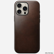 Modern Leather Case - iPhone 16 Pro Max | Rustic Brown | Horween