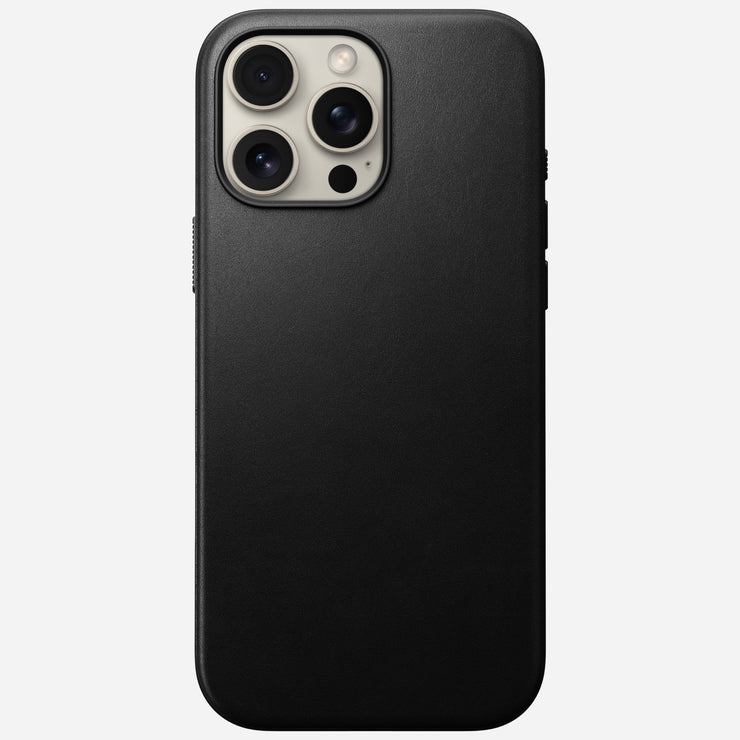 Open Box /// Modern Leather Case - iPhone 16 Pro Max | Black | Nomad Leather