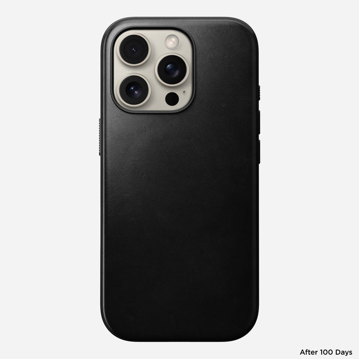 Modern Leather Case - iPhone 16 Pro | Black | Horween