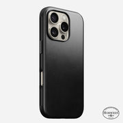 Modern Leather Case - iPhone 16 Pro | Black | Horween