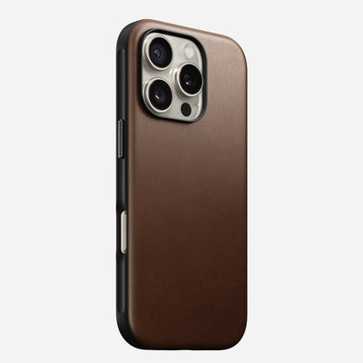 Modern Leather Case - iPhone 16 Pro | Brown | Nomad Leather