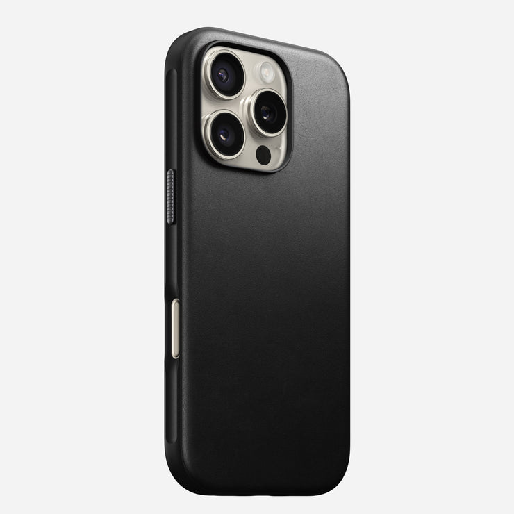 Modern Leather Case - iPhone 16 Pro | Black | Nomad Leather