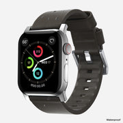 Active Band - 45mm | Silver Hardware | Mocha Brown Active Leather