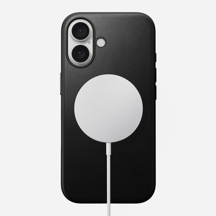 Modern Leather Case - iPhone 16 | Black | Nomad Leather