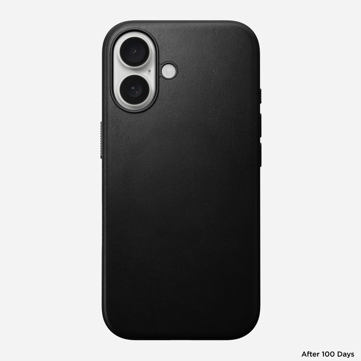 Modern Leather Case - iPhone 16 | Black | Nomad Leather