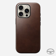 Modern Leather Case - iPhone 16 Pro | Rustic Brown | Horween