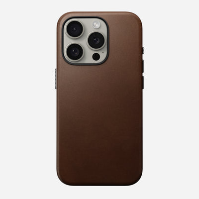 Open Box /// Traditional Leather Case - iPhone 15 Pro | Brown | Nomad Leather