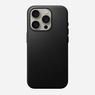 Open Box /// Traditional Leather Case - iPhone 15 Pro | Black | Nomad Leather