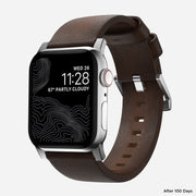 Modern Band - 45mm | Silver Hardware | Brown | Nomad Leather