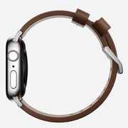 Modern Band - 45mm | Silver Hardware | Brown | Nomad Leather