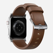 Modern Band - 45mm | Silver Hardware | Brown | Nomad Leather