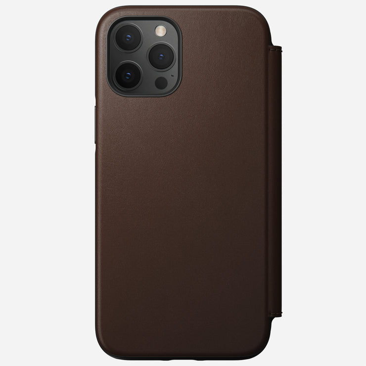 Open Box /// Modern Leather Folio - iPhone 12 Pro Max | Rustic Brown | Horween