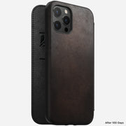 Modern Leather Folio - iPhone 12 Pro Max | Rustic Brown | Horween | Non-Magsafe