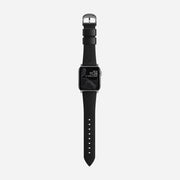 Modern Slim Band - 41mm | Silver Hardware | Black | Horween