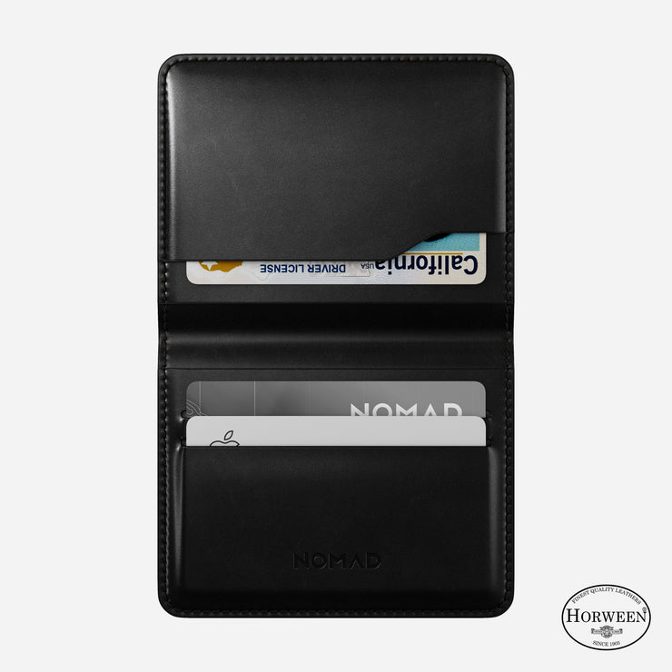 Card Wallet Plus - Black | Horween