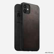 Modern Leather Folio - iPhone 12 | 12 Pro | Rustic Brown | Horween